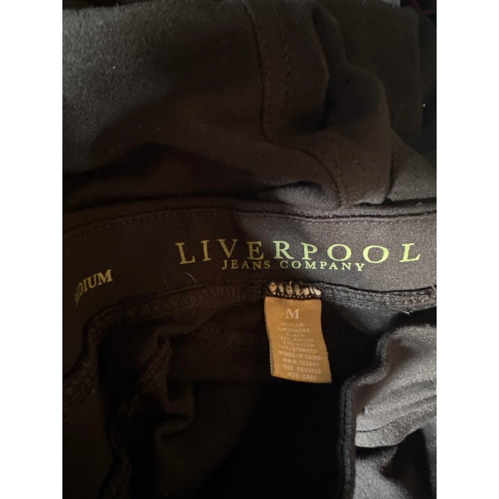 Women M Liverpool Jeans Company Stitch Fix Black Pull-On Stretchy Pants Ponte - Picture 6 of 7
